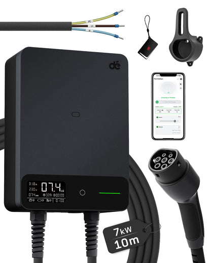 dé EV Charger 7kw type 2 with App