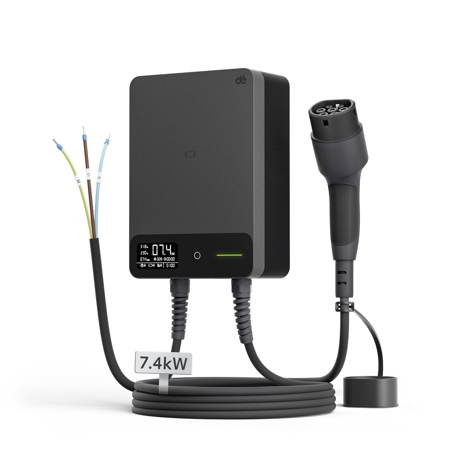 dé EV Charger 7kw type 2 with App