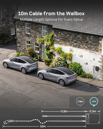 dé EV Charger 7kw type 2 with App