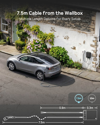 dé EV Charger 7kw type 2 with App