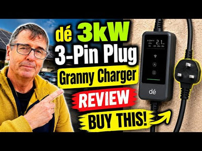 dé EV Charger 3 Pin Plug with App